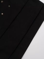 Men's Studded Cargo Capris in Chocolate, fabric detail