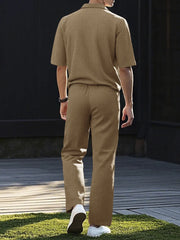 Relaxed Fit Two-piece Polo Set