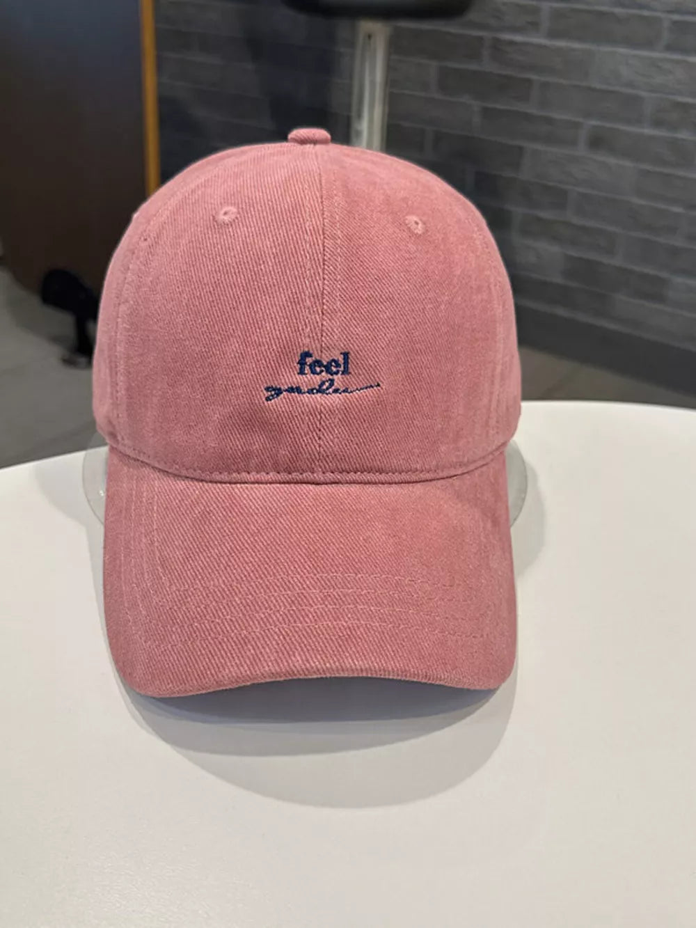 Embroidered Cotton Cap With Classic Design