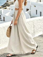Relaxed Flow Pants With Drawstring Detail