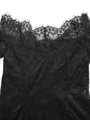 Romantic Off-shoulder Lace Mini Dress