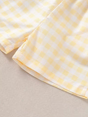 Children's Puppy Round Neck Tee And Shorts Set, back view