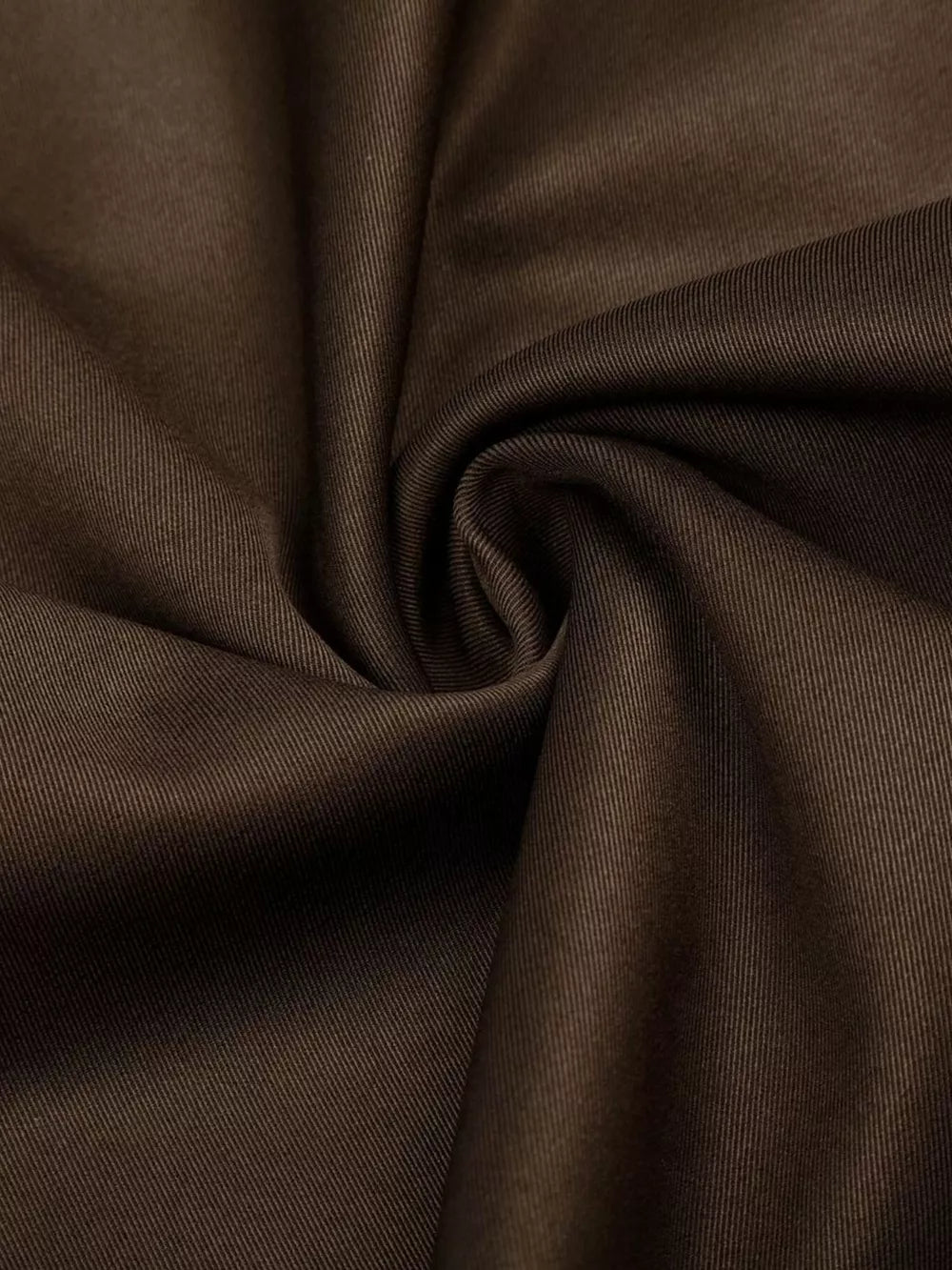 Brown pleated wide-leg capris fabric detail