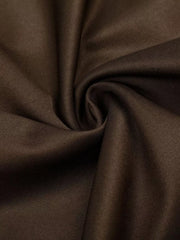 Brown pleated wide-leg capris fabric detail