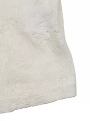 Apricot lace camisole with ruffle hem detail