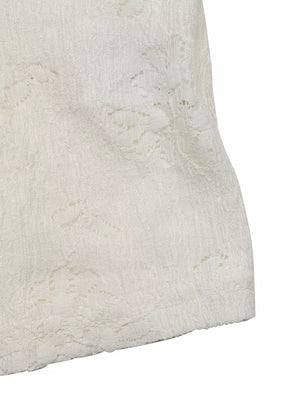 Apricot lace camisole with ruffle hem detail