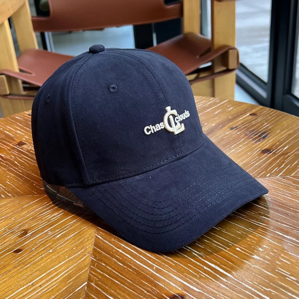 Embroidered Cotton Baseball Cap With Charm