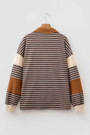 Knit Long-sleeve Top in Coffee Brown, alternate angle