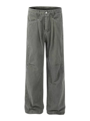 Men's Full Size Loose Fit Sweatpants in Green, model styling view