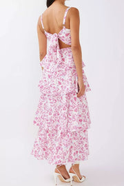 Charming Tiered Floral Maxi Dress
