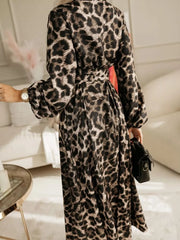 Long Sleeve Maxi Shirt Dress in Pastel Blue, view 16