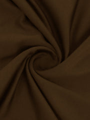 Brown draped cowl neck cami top with soft fabric texture