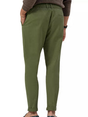 Men's Casual Drawstring Pants Plus Size in Deep Teal, back view