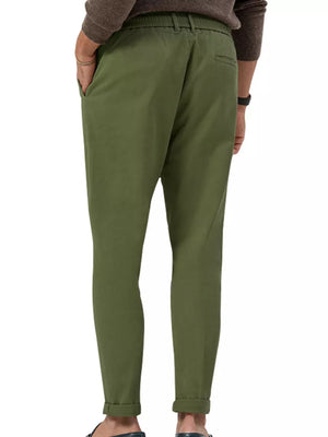 Men's Casual Drawstring Pants Plus Size in Deep Teal, back view