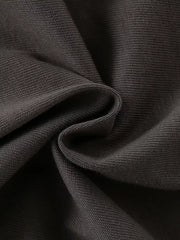 Toddler t-shirt in dark gray cotton with a ribbed texture.