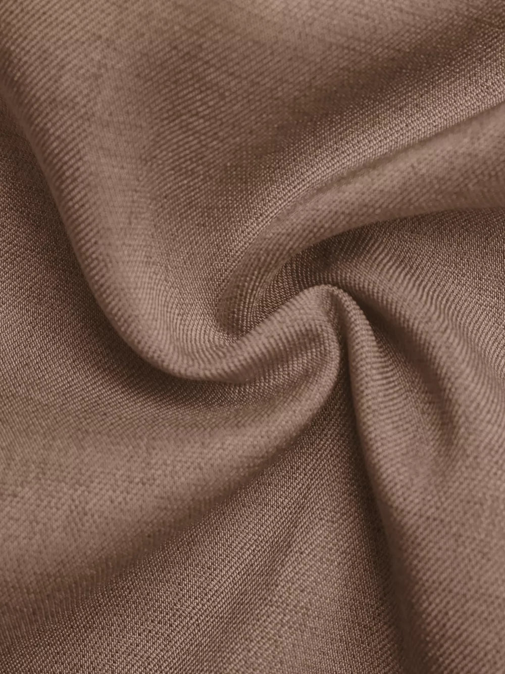 Brown skort fabric with a subtle texture and a twist-front detail.