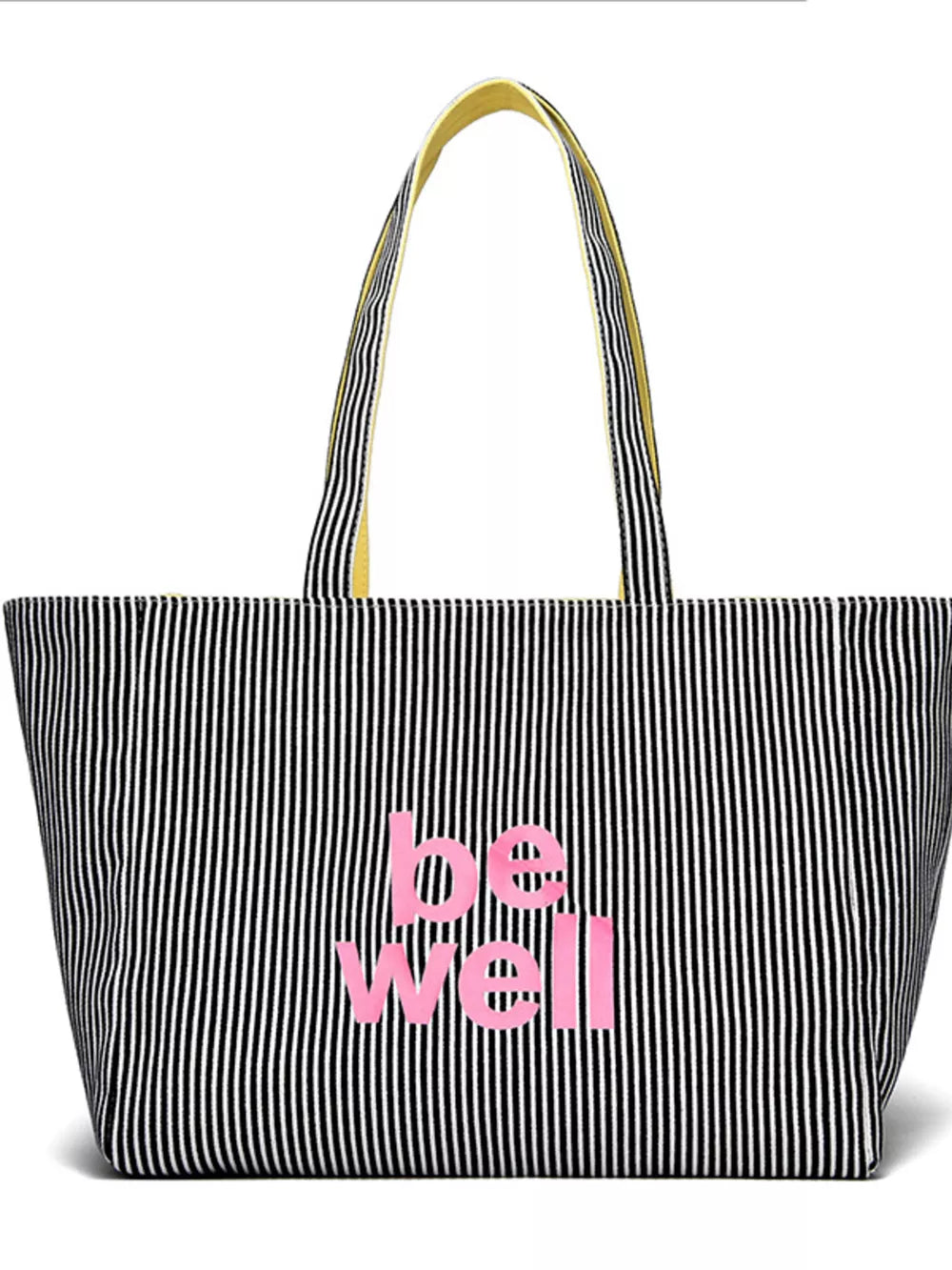 Striped Canvas Duffel Bag, model styling view