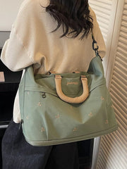 Charming Bow-embroidered Large Travel Bag