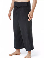 Men's Loose Fit Sweatpants With Tie Waist, alternate angle