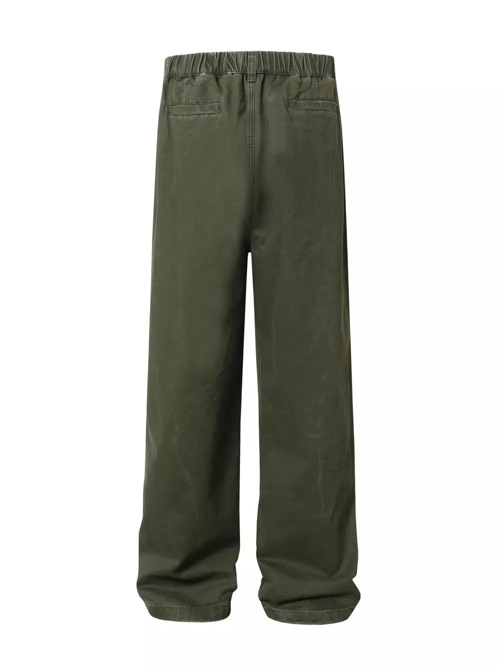 Men's Wide Leg Pants With Elastic Waistband, side view