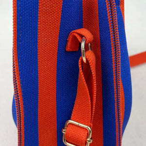 Striped Adjustable Strap Crossbody Bag, model styling view