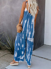 Vibrant Tie-dye Wide-leg Romper