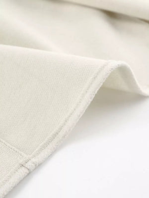 Elegant Stand Collar Open Front Outerwear in White, view 11