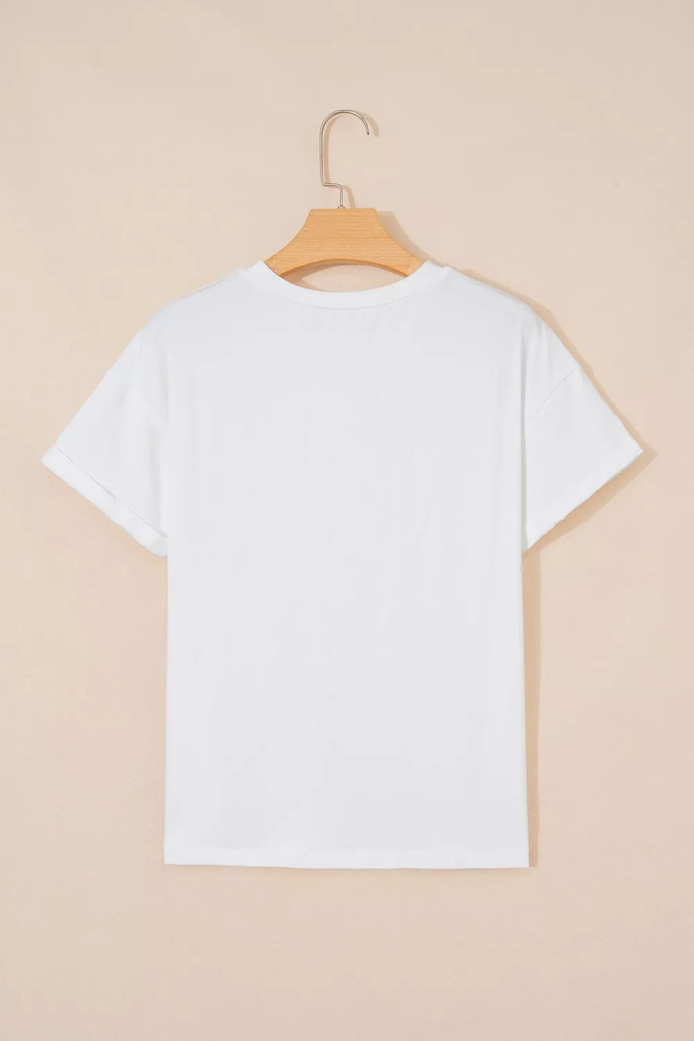 Coquette Cowgirl Elements Printed Relaxed Tee in White, model styling view