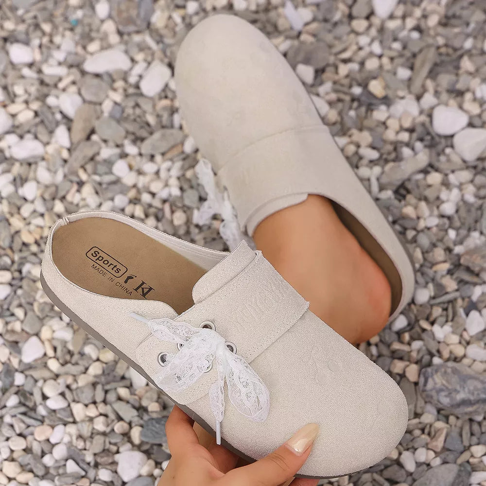 Round Toe Slip-ons in Blue, product detail