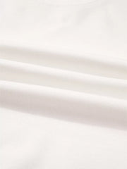 White cotton pullover fabric detail, soft and comfortable loungewear material.