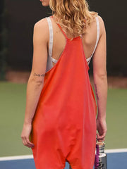 Vibrant Pocketed Spaghetti Strap Romper