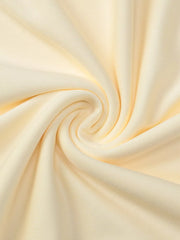 Yellow ruched maxi dress fabric detail