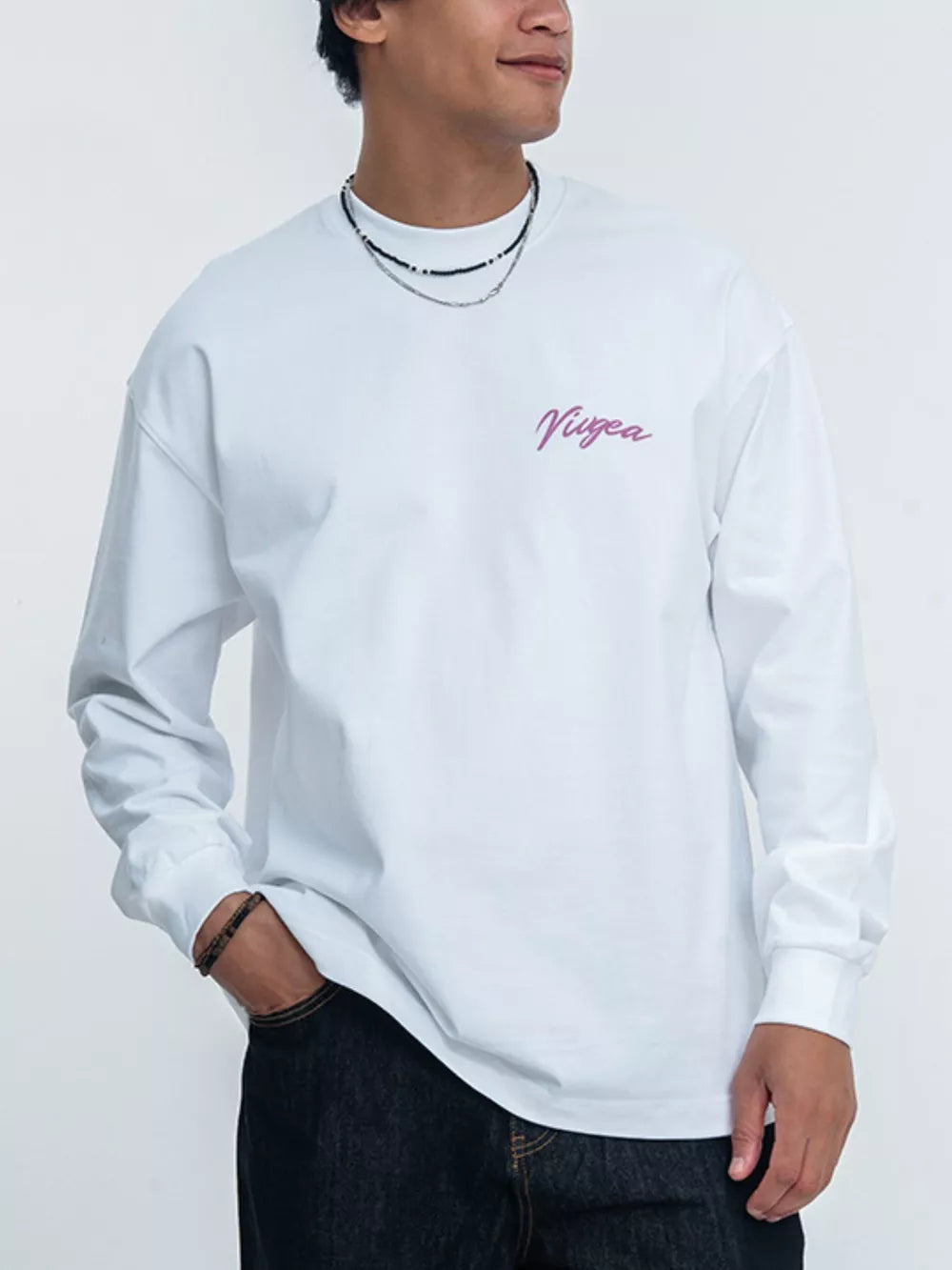 Edgy Graphic Long Sleeve T-shirt For Men