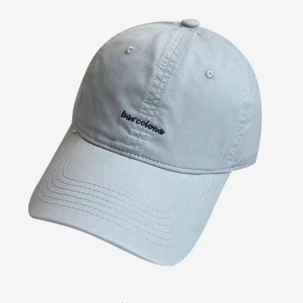 Barcelona Embroidered Cotton Baseball Cap