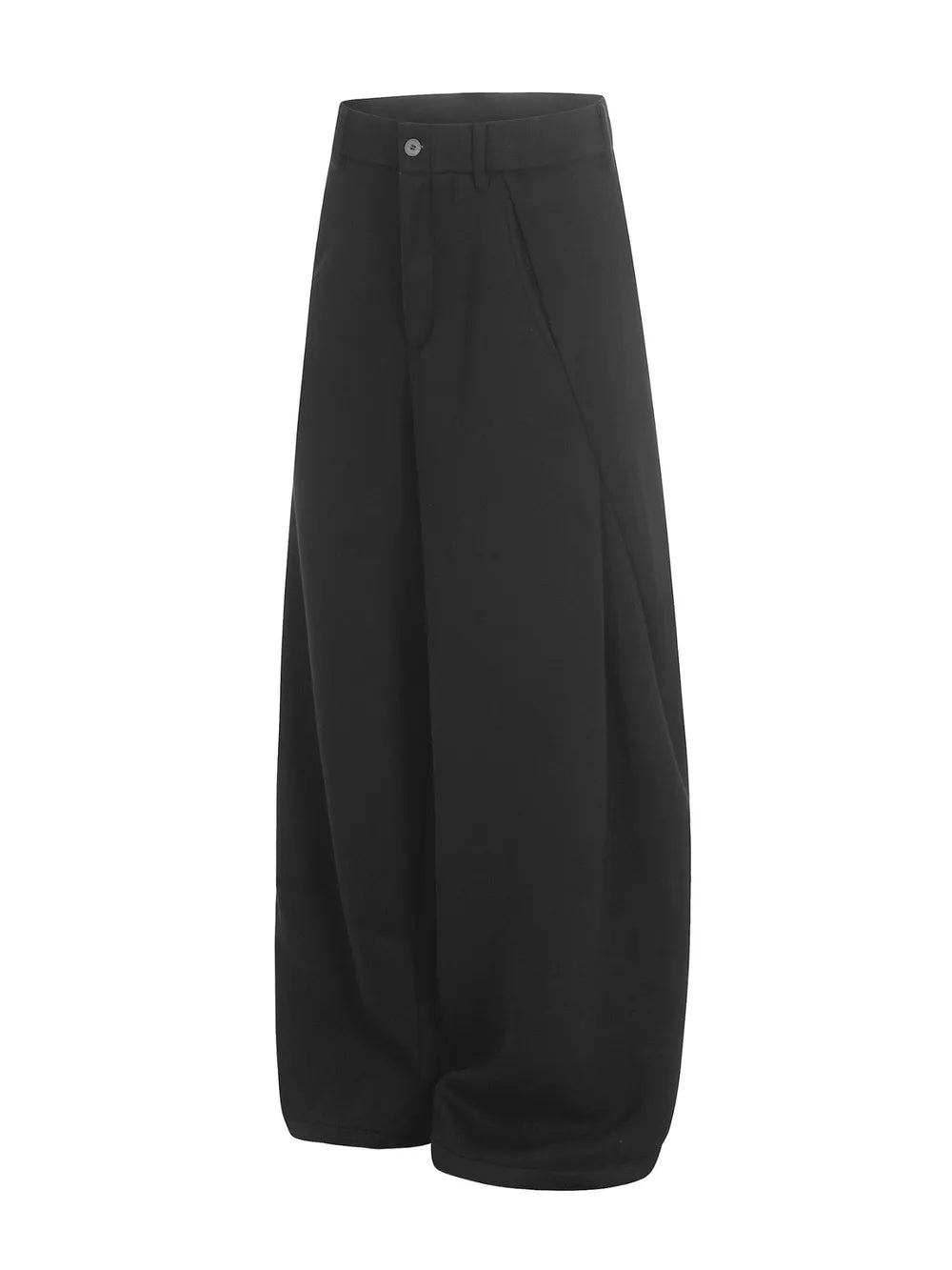 Men's black relaxed fit sweatpants with pockets and adjustable waist