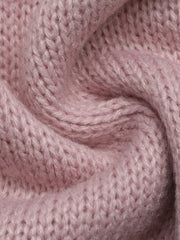 V-neck Openwork Long Sleeve Sweater, editorial view