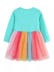 Whimsical Unicorn Tulle Dress For Kids