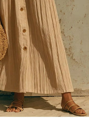 maxi dress featuring textured in cream with 100% polyester Care instructions: Machine wash cold texture