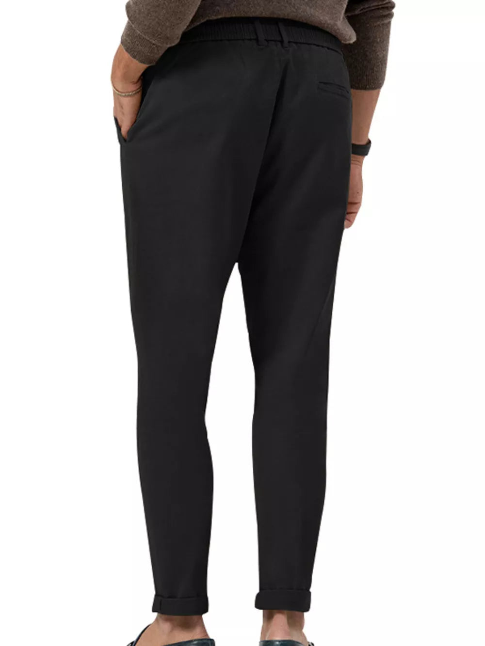 Men's Casual Drawstring Pants Plus Size in Deep Teal, product detail