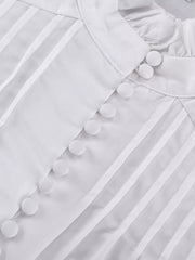 Elegant Balloon Sleeve Mini Dress