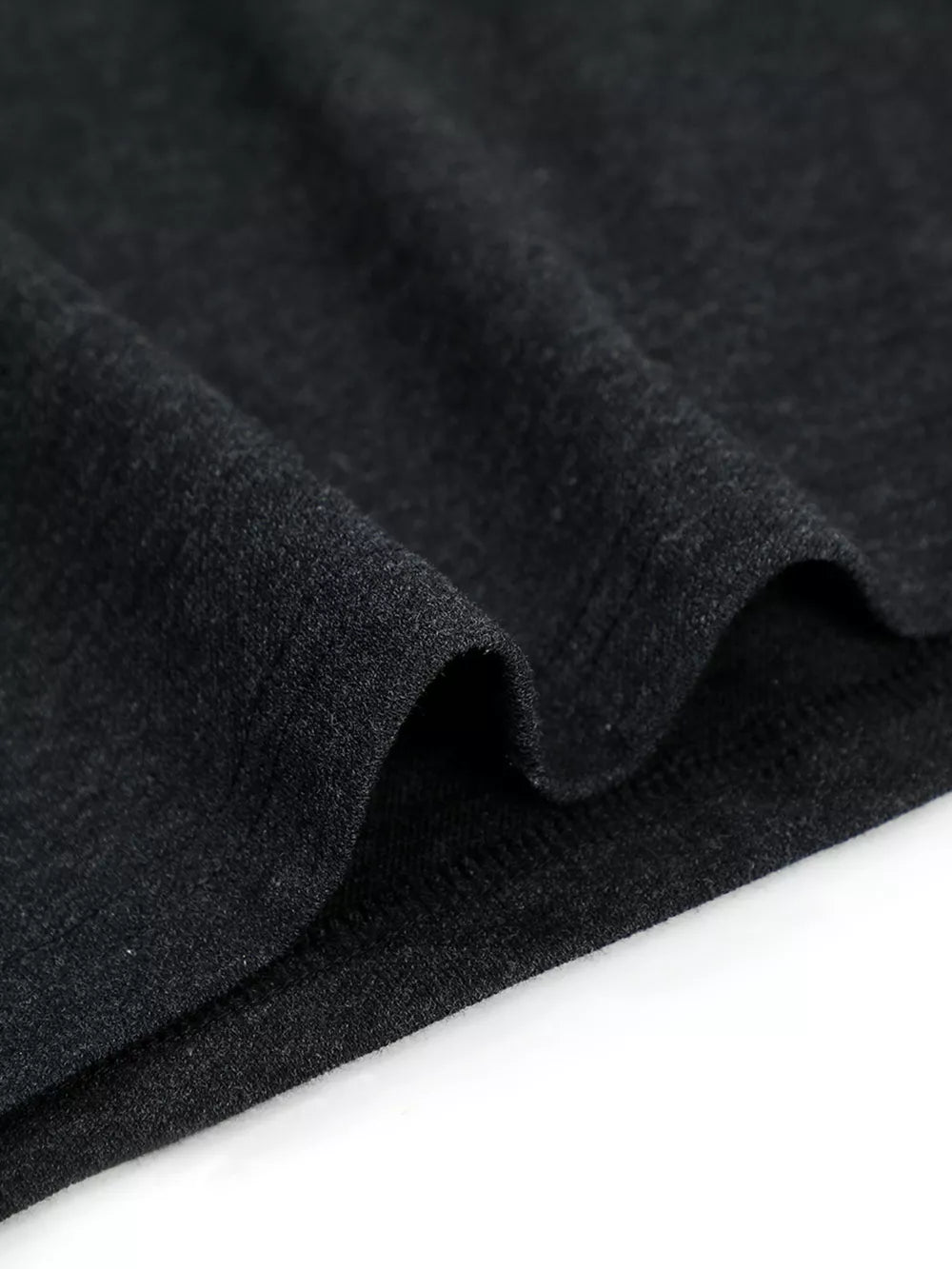 Men's Henley T-shirt With Button Detail in Dark Gray, model styling view