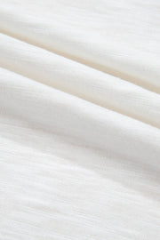 White blouse with textured fabric detail