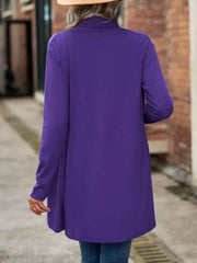 Black cardigan with not lined and long sleeve