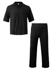 Relaxed Fit Two-piece Polo Set