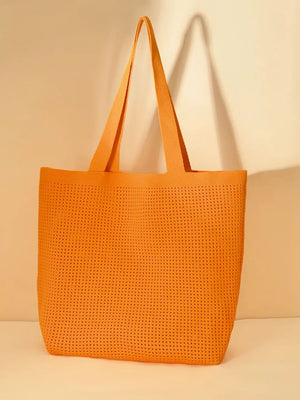 Lightweight Woven Shoulder Bag, model styling view
