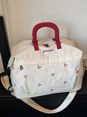 Charming Bow-embroidered Large Travel Bag