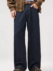 Men's Vintage Relaxed Fit Jeans in Dark Navy, front view
