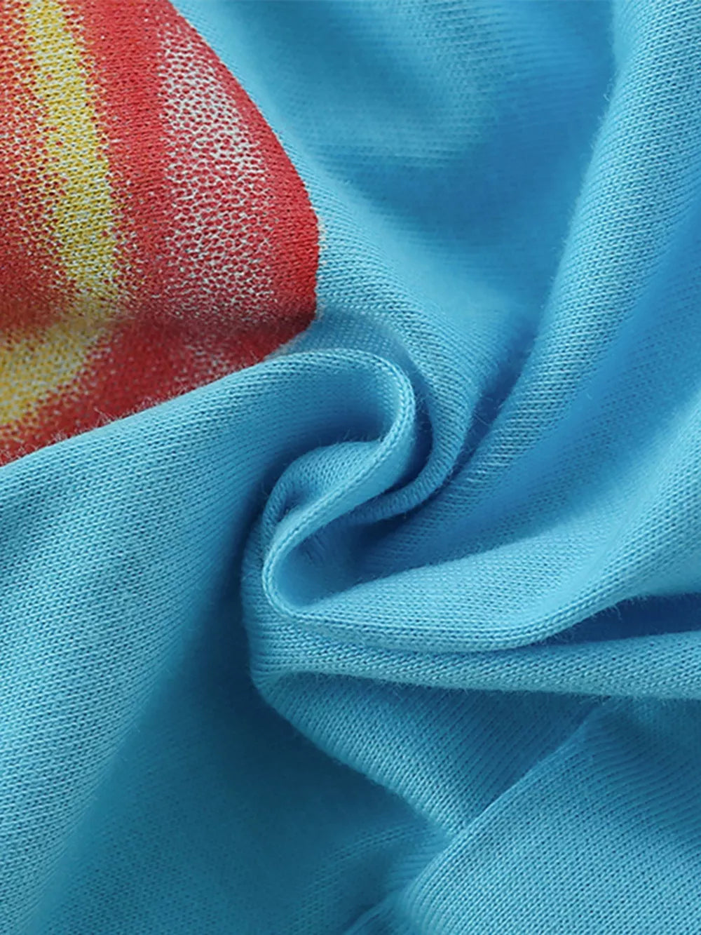 Blue cotton blend toddler boys' underwear with a red and yellow shark print detail.