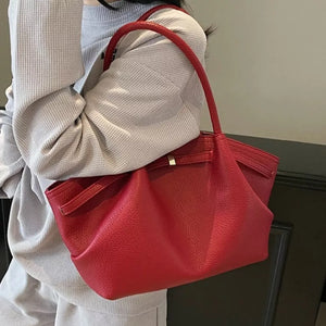 Pu Leather Shoulder Bag in Brown, alternate angle
