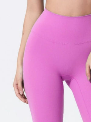 Sculpted Active Bike Shorts in Heliotrope Purple with a high waist and seamless design.